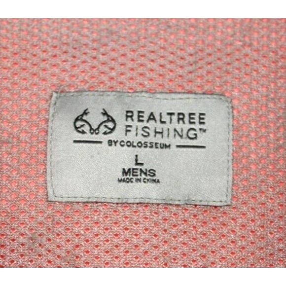 Real Tree Clemson Embroidered Vented Fishing Shirt Men's Size Large Orange - Picture 5 of 10